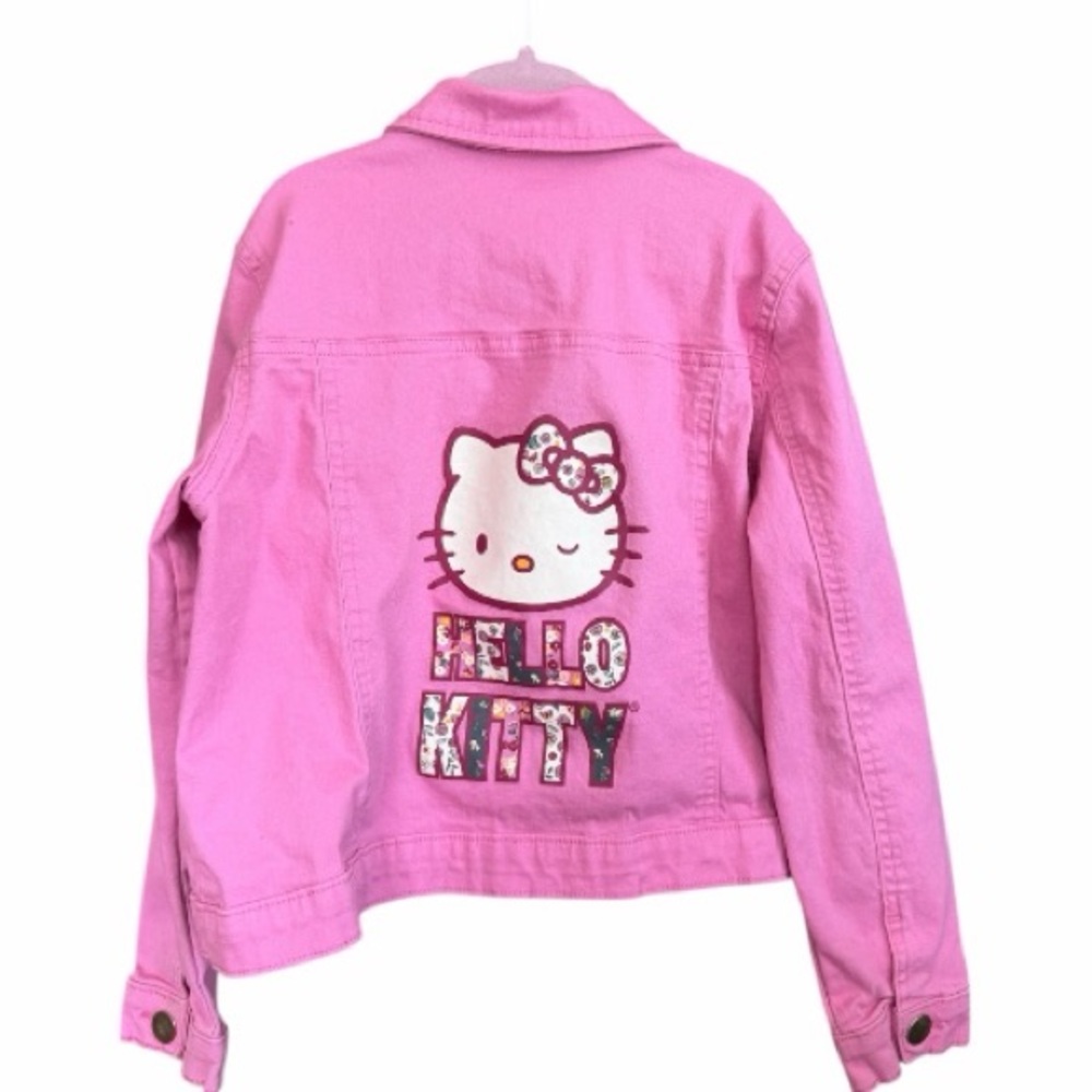 Hello Kitty Pink Kids Jean Jacket Size 10 Kids